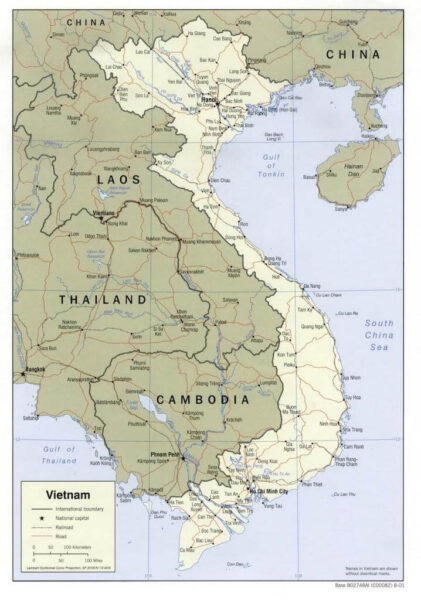 Vietnam-landmap-ベトナム-国土