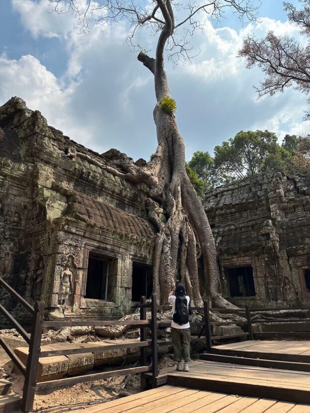 ユネスコの世界遺産であるアンコール遺跡から朝日鑑賞をしてきた。