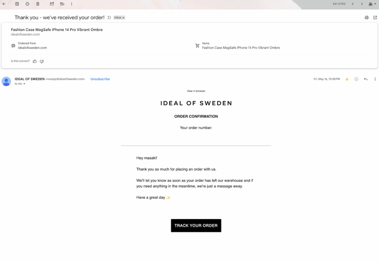 オンラインショップ「IDEAL OF SWEDEN」でスマホケースを購入した話