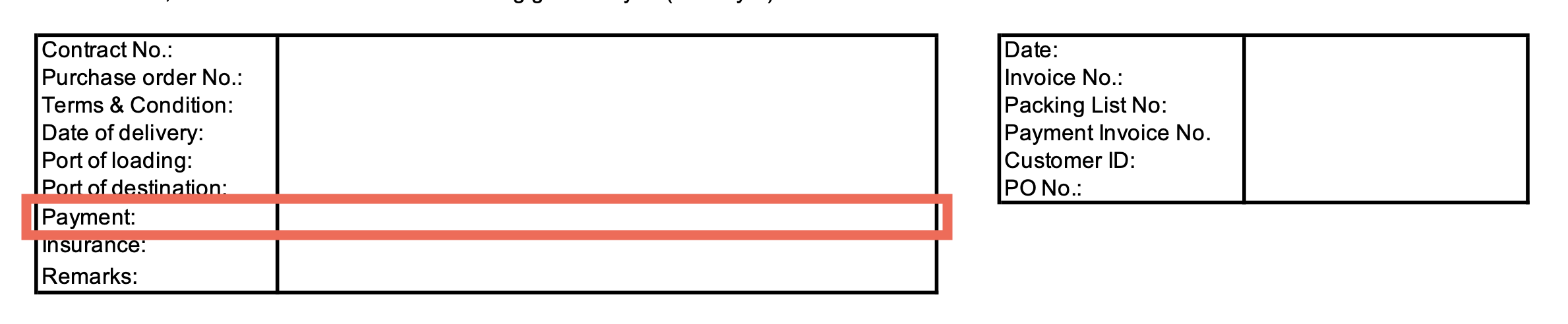 ベトナムから日本へ輸出する際の必要書類一覧_売約定確認書_Sales Confirmation_4-2-5.支払条件Payment-Terms