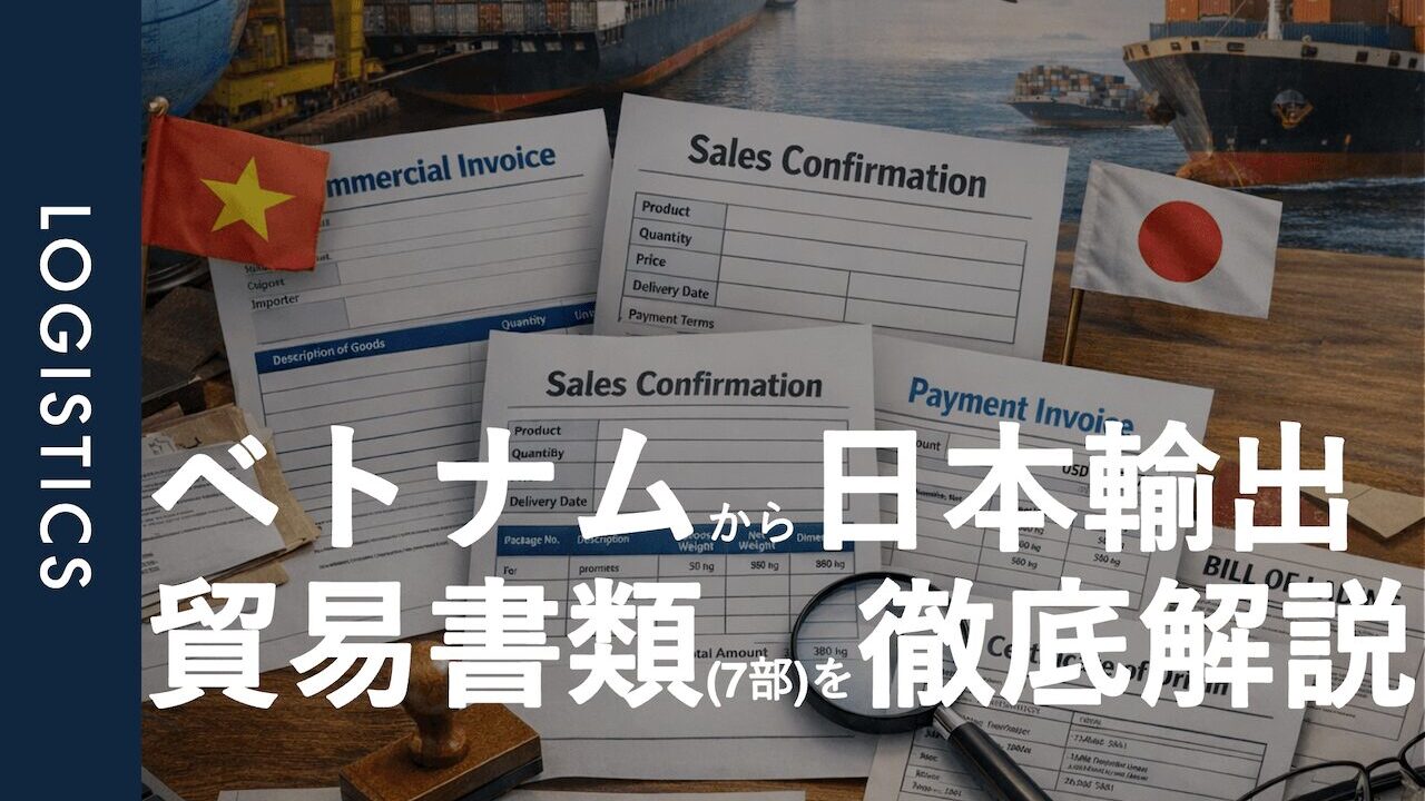 ベトナムから日本へ輸出する際の必要書類一覧｜インボイスやパッキングリスト、売約定確認書など、基本7書類の役割と作成ポイントを徹底解説