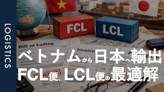 ベトナム貿易の基本｜貴社に合ったコンテナ輸送とは？「FCL便」・「LCL便」の違いと選び方を解説